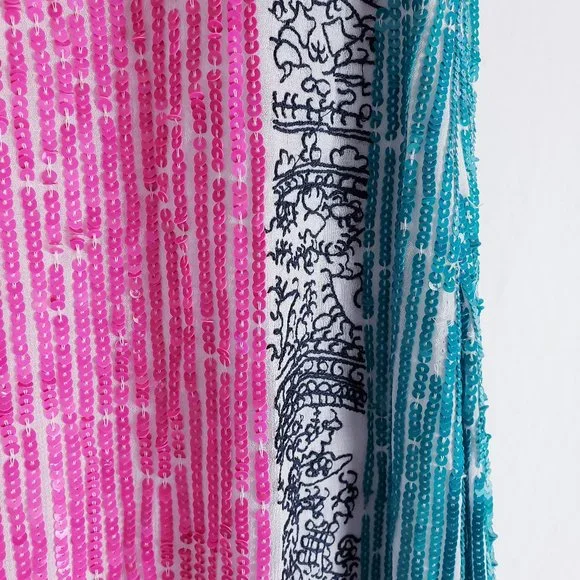 Anthro Yoana Baraschi NWT Sequin Embroidered Dress - Picture 16 of 16